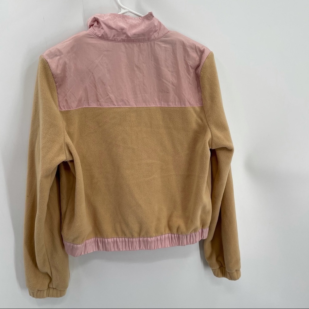 NEW! Pacsun Tan & Pink Fleece Jacket - Picture 11 of 12